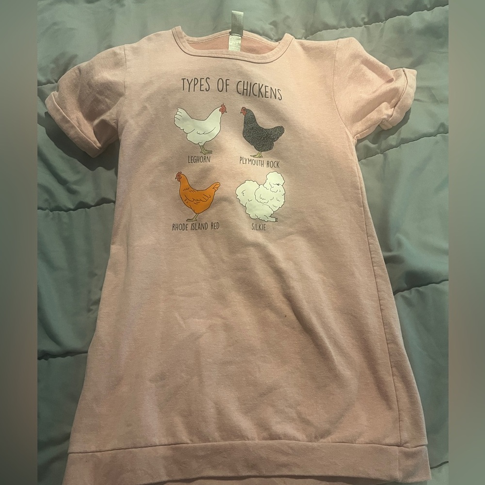Girls size large chicken dress